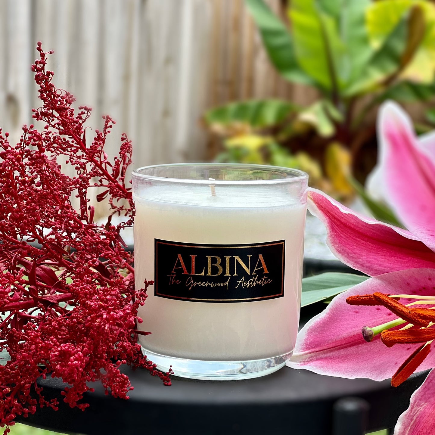 Albina Luxury Scented Candle - Single Wick