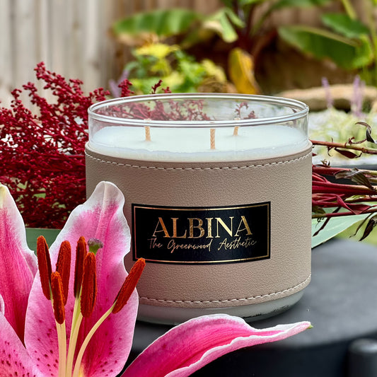 Albina Luxury Scented Candle - 3 Wick